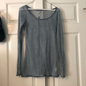 Sheer Free People Striped Top